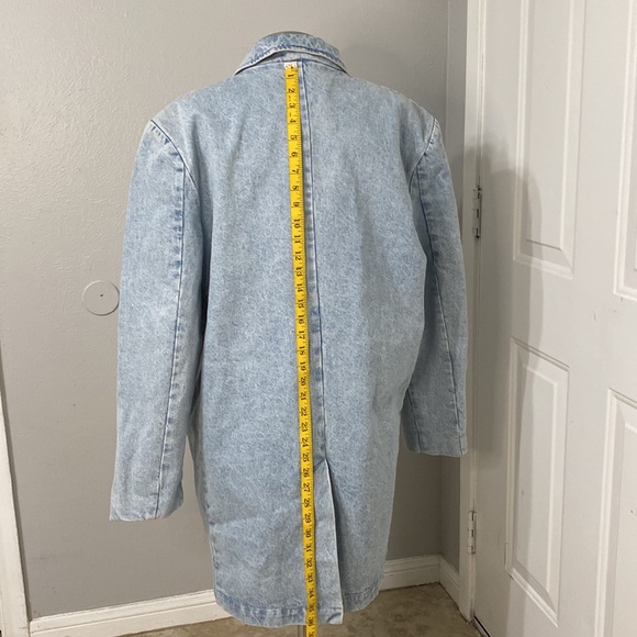 Forenza long  denim coat vintage size M - Picture 11 of 12